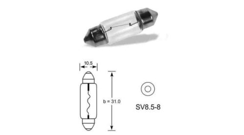 17315 12v 10w  sv8.5-31 jap   @ szofita           izzó narva    *