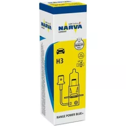 NARVA 48633 12V H3 55W P22s Range Power Blue izzó