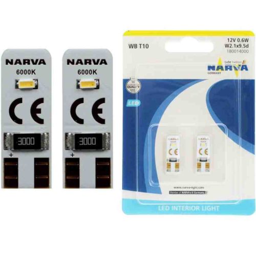 NARVA 18001 LED T10 6000K izzó (pár)