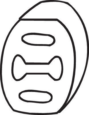 FA1 Kipufogótartó gumi 255-854 Fai 333-706 Fiat modellekhez