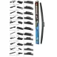 Bosoko 17" (430mm) Multi Ablaktörlő Lapát 9 Adapterrel