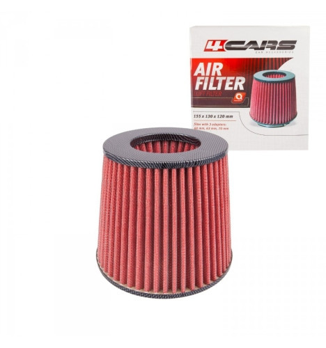 Sport levegőszűrő kúpos 155x130x120 mm 90830 karbon
