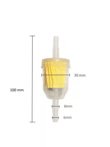 Benzinszűrő kicsi 100 mm – mágneses