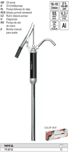 YT-0712 hordópumpa – liftkaros kivitel