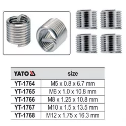 Yt-1767 menetjavító betét M10x1,5x13,5 / 15 db