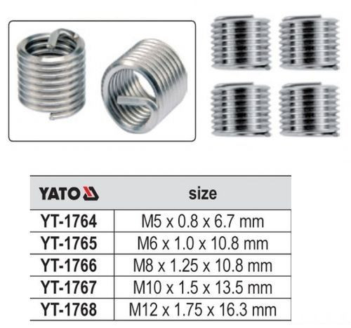 Yt-1767 menetjavító betét m10x1,5x13,5  / 15db    szerszám       