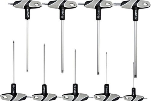Torxkulcs készlet T-nyelű 9db-os T10–T50 YT-05615
