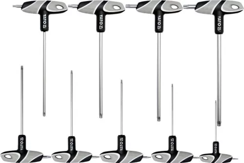 Torxkulcs készlet T-nyelű 9db-os T10–T50 YT-05615