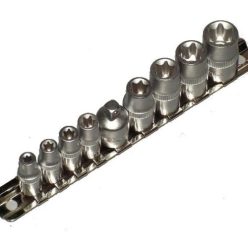 Dugókulcs készlet 9 db torx 1/4"–3/8" YT-0520