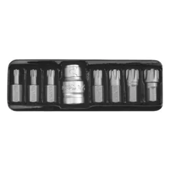 Ribe bit készlet 1/2" bittartóval 8db-os YT-0418