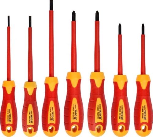 Yt-2828 csavarhúzó készlet szigetelt 7 db-os