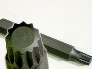 Spline bit M08 x 75 mm, 12 szögű – 2M7508