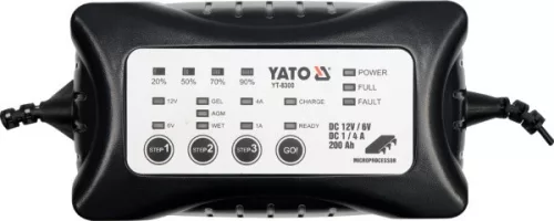 Yt-8300 elektronikus akkumulátortöltő AGM/start-stop akkukhoz is