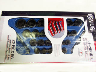 Tf-425m légkulcsfej készlet rövid 6 lap 8-32 25db