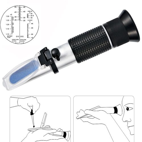 Optikai fagyálló, akkumulátorsav, téli ablakmosó folyadék, adblue mérő / refractométer / szerszám