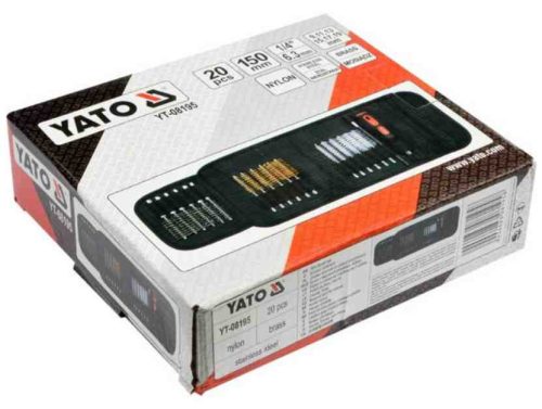Hengerfej tisztító kefe készlet – Yato YT-08195 – 20 részes