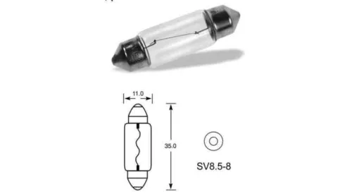 Izzó – 12V/5W – SV8.5-35 – Sofita 239 – 239TB – Elta