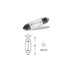 Izzó – 24V 5W – SV8.5-35 – Sofita – 242TB – Elta