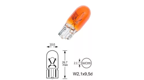 ELTA VisionPro 12V 5W W2.1x9.5d Amber Izzó