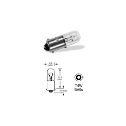 ELTA 233TB 12V 4W BA9s Autóizzó