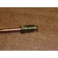   Fém fékcső 46 cm, 10x1 mm tölcséres/kúpos csatlakozással (Trabant 1.1)