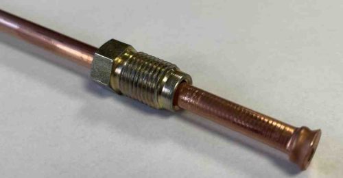 Fékcső - 150 cm - 10X1 - tölcséres - Suzuki - fém