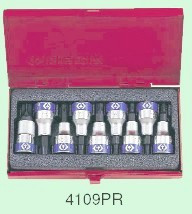 4109PR 4109PR10 Torx Bitfej Készlet 1/2" - King Tony