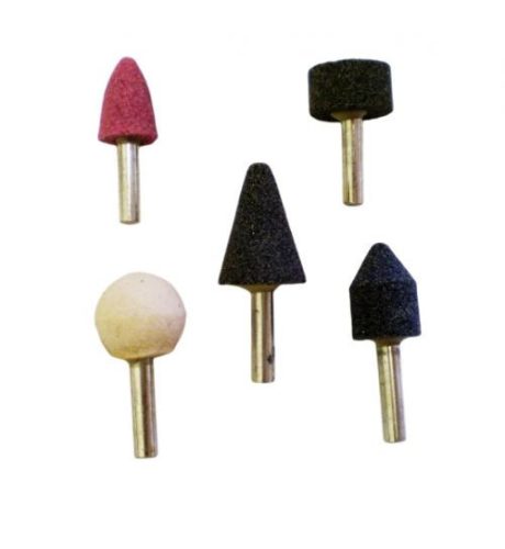 Köszörűkő, csaposkő készlet – alox – 5 részes STK-CSAPKLT5R