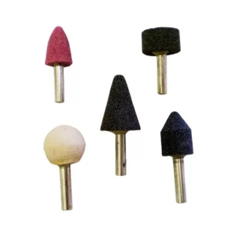 Köszörűkő, csaposkő készlet – alox – 5 részes STK-CSAPKLT5R