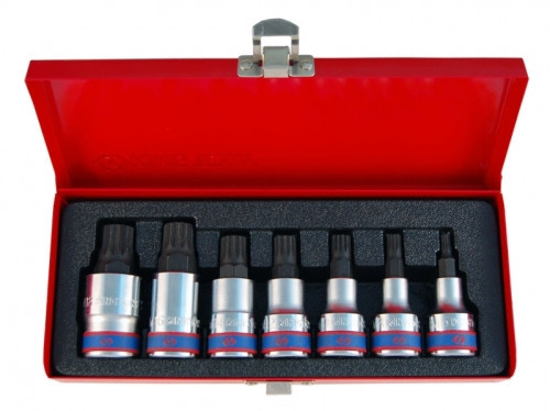 4117PR Spline Bitfej Készlet 1/2" - King Tony