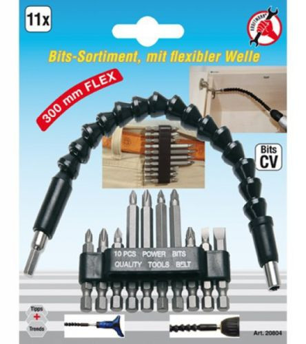 Bitkészlet flexi tengellyel 11 részes SBI-11RBKLT 20804 (King Tony)