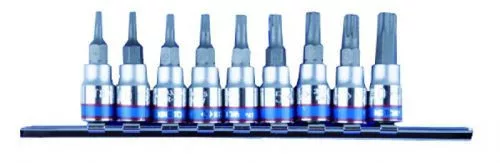 King Tony TORX bitfej készlet sínben – 9 részes, 1/4" – 2109PR