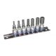 King Tony HEX bitfej készlet sínben – 7 részes, 1/4" – 2127PR