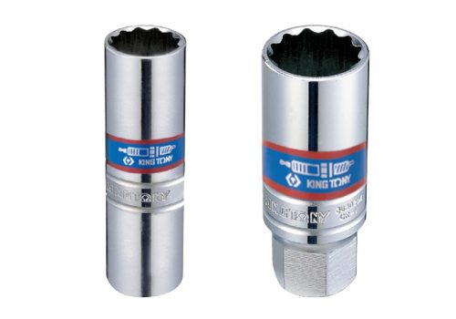 36B014 Gyertya Dugókulcs 3/8" 14mm 12* Gumis - King Tony