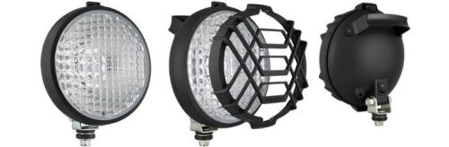 Munkalámpa – kerek, hátul fogós, rácsos kivitel – LOR06223 – lámpák