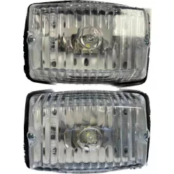 Szögletes fehér LED-es helyzetjelző lámpa (párban)