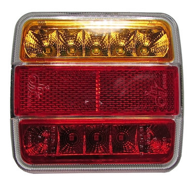 Egyesített hátsólámpa – ledes – 4 funkciós – 100x90mm