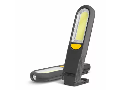 Mágneses steklámpa COB + SMD LED-del, akasztóval - vészjelzővel
