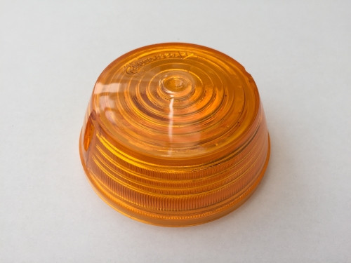 Kerek sárga alacsony profilú villogó lámpa