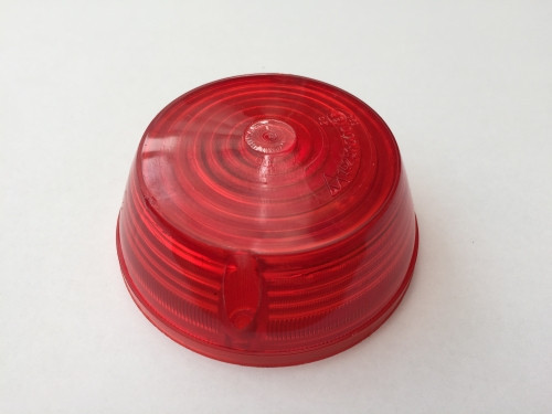 Kerek piros alacsony profilú villogó lámpa