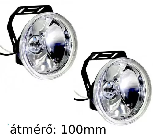 Ködlámpa – fehér – HY-048A – E4 – 100 mm, 8 mm – 12V, 55W