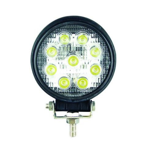 Kerek 9 LED-es Munkalámpa, 27W, 10-30V, Spot Fény