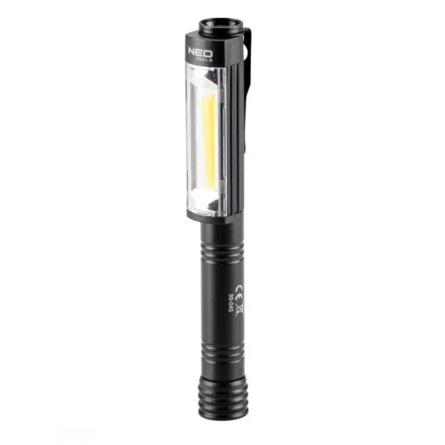 Neo Tools 99-045 Műhely-vizsgálólámpa, elemes, 3xAA, 400lm COB LED, 4W
