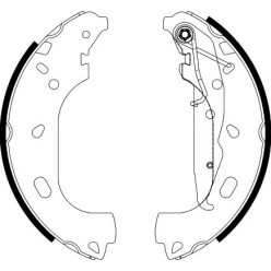 Hátsó fékpofa szett – LPR 09500 (Opel)