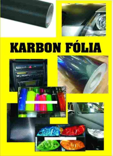 Öntapadós 3D Karbon Fólia – Fekete, 50 cm x 150 cm