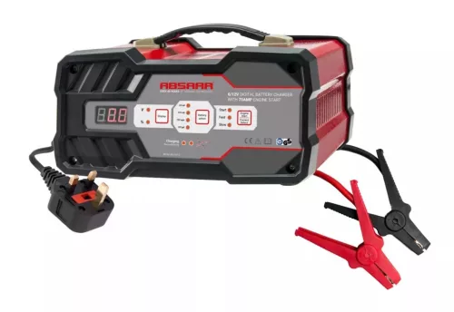 Akkumulátortöltő – Absaar AB-JS012 (370635614) – 12A, 6–12V, indításrásegítő funkcióval