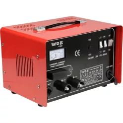   YATO YT-8305 Akkumulátortöltő és Indító 12V/24V 25A 170-350Ah