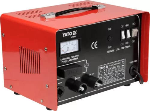 YATO YT-8305 Akkumulátortöltő és Indító 12V/24V 25A 170-350Ah