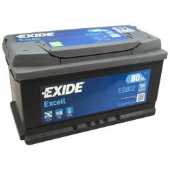 Exide Excell EB802 80Ah 700A Akkumulátor