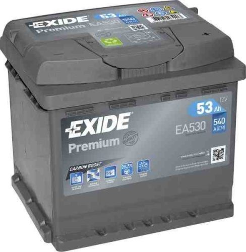 Ea530 exide 53 ah/540a  akkumulátor